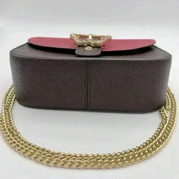 Coach Gemma Crossbody Bag In Colorblock With Butterfly Buckle EUC - Picture 9 of 14